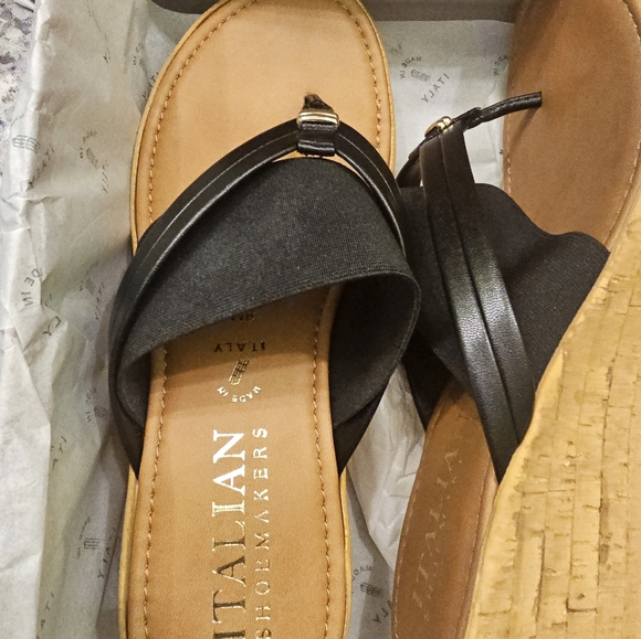 Italian wedge flip flops - Picture 3 of 4